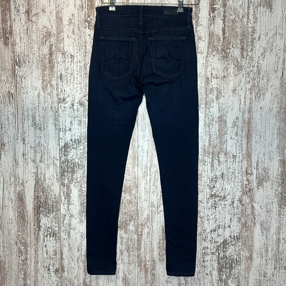 AG Adriano Goldschmied The Farrah Skinny High Rise Dark Wash Skinny Jeans Sz 26R - Picture 3 of 13